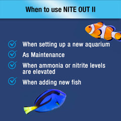Cycle de l’eau MICROBE-LIFT Nite-Out II pour réduire ammoniaque et nitrite.
