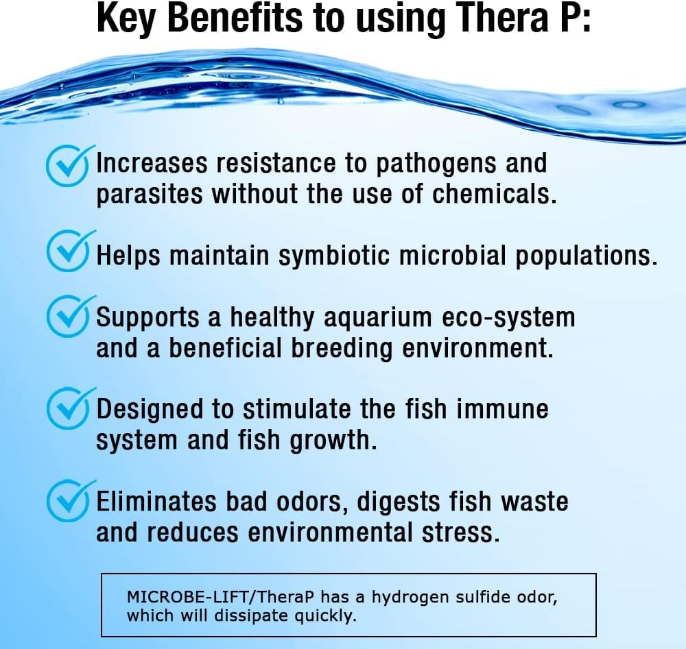 Microbe-Lift TherP16 soutient l’habitat, facilite les cycles de reproduction et la croissance.