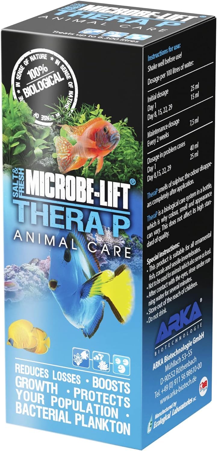 Microbe-Lift TherP16 plan-eau-stable, améliore l’oxygénation et la clarté dans l’aquarium.