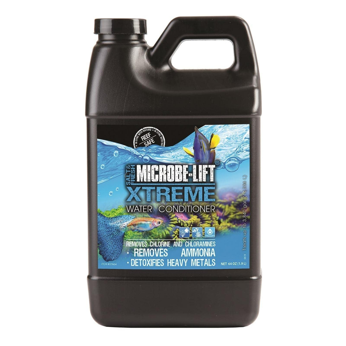 Microbe-Lift Xtreme — bouteille-conditionneur d'eau pour mise en eau rapide et efficace.