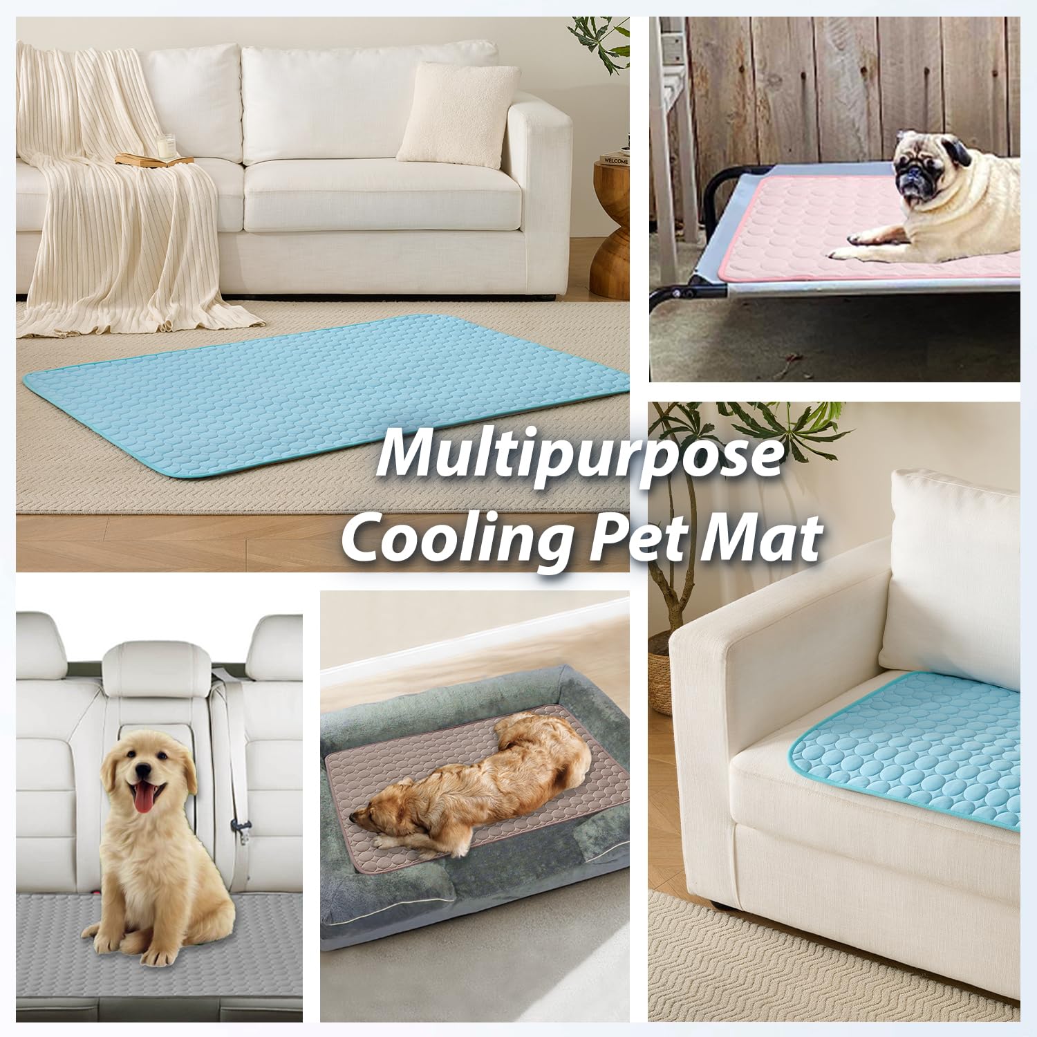 MICROCOSMOS matelas rafraîchissant adapté pour animaux, enfants et adultes.