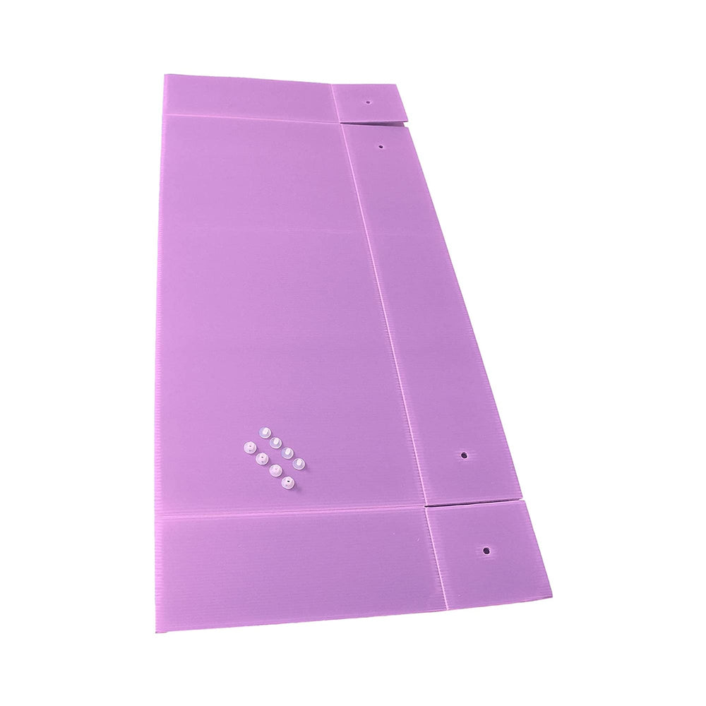 Midlee liner cage ondulée violet 47x24 : connecteurs emboîtables facilitant l assemblage.