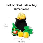 Midlee Hide-A-Toy jouet-chien-st-patrick: jouet festif pour chiens lors du Saint-Patrick.