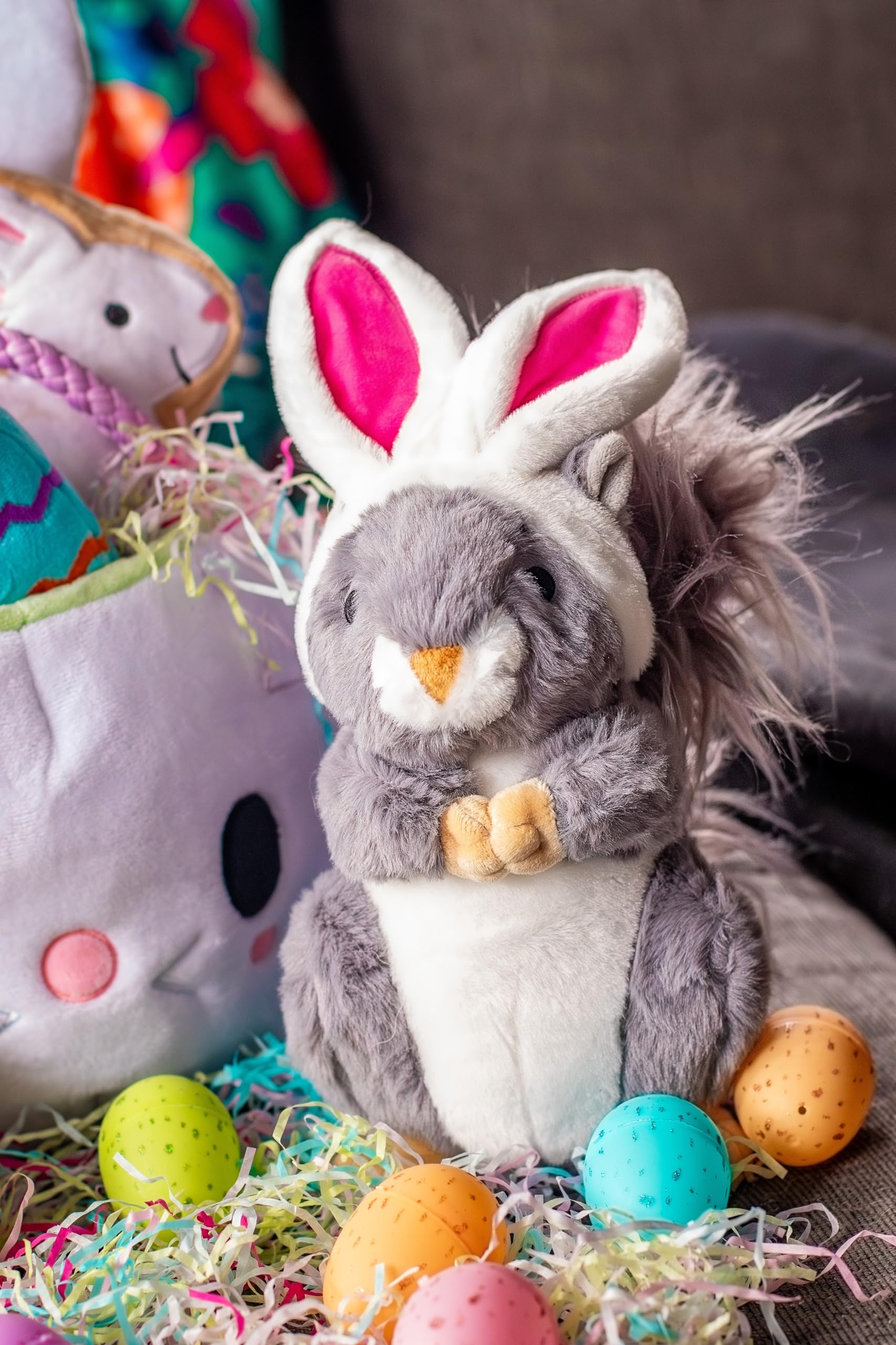 Midlee jouet paques: oreilles de lapin attachées pour l'effet ludique.