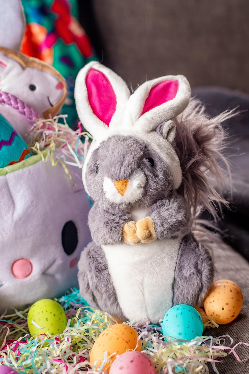 Midlee jouet paques: oreilles de lapin attachées pour l'effet ludique.