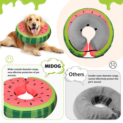 Midog collier inflable doux chien, permet manger et boire sans enlever l'appareil.