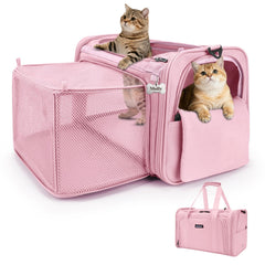 Midog Sac Chat Expansion Carree: espace accru pour se reposer durant les trajets.