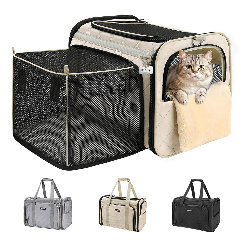 Midog sac-chat souple expansion carrée pour plus d'espace lors des trajets