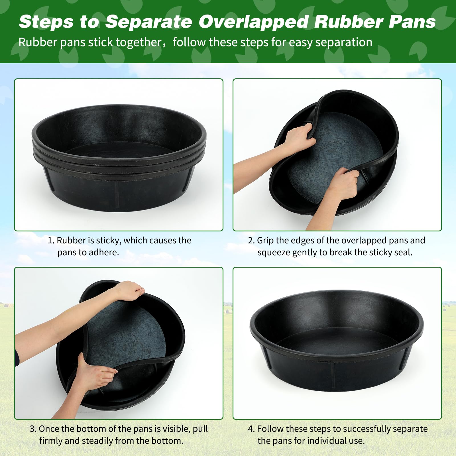 Midollarle pan-nettoyage-facile: surface lisse pour lavage rapide.