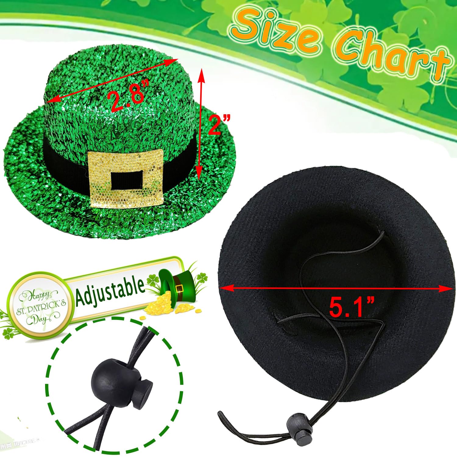 Midufrry accessoires Saint-Patrick chien, parfait pour les photos