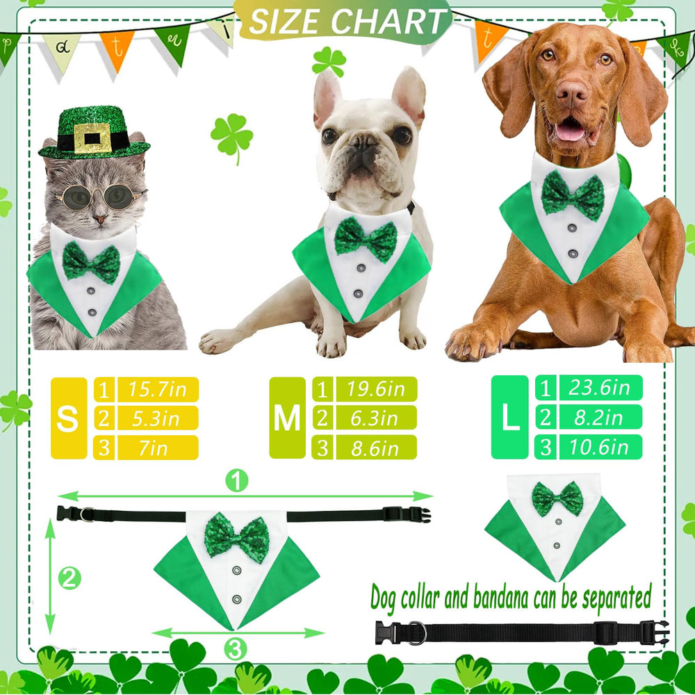 Midufrry noeud papillon vert trefle, accessoire chic pour fêtes.