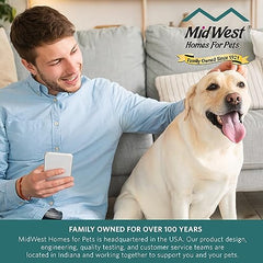 MidWest cage double porte ouverte, accès rapide pour chien.