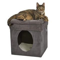 MidWest Cat Cube cachette-pliant: refuge calme et espace de repos.