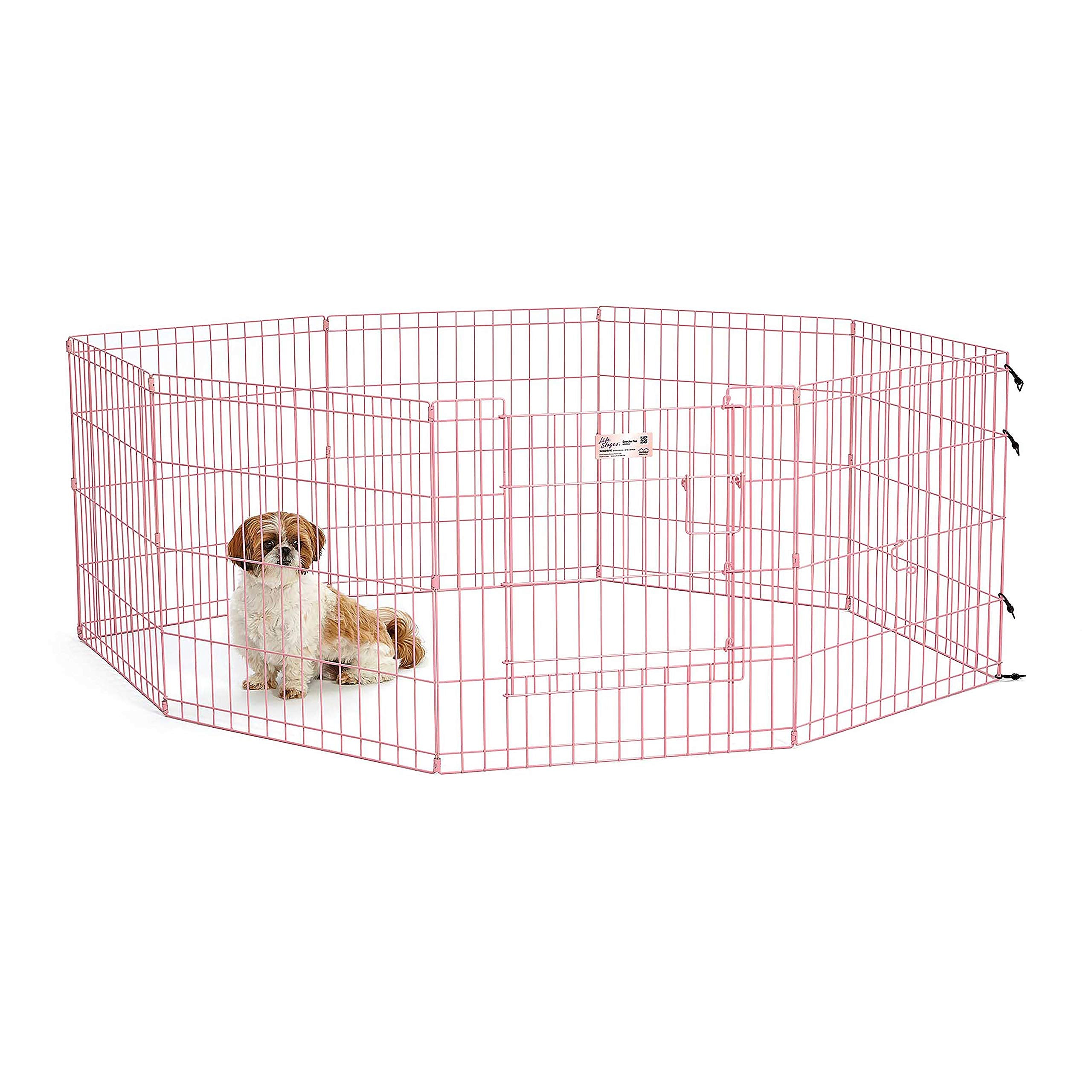 MidWest Enclos d'exercice 24 pouces – ouverture facile pour accès rapide au chien.