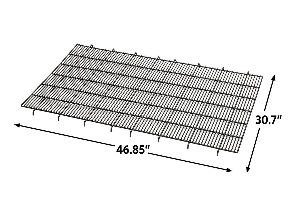 MidWest Grille plancher caisse chien elevée – espacement de 1/2 pouce pour confort.