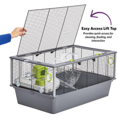 MidWest Homes for Pets Hamster Nation base profonde 6 po, litière maîtrisée.