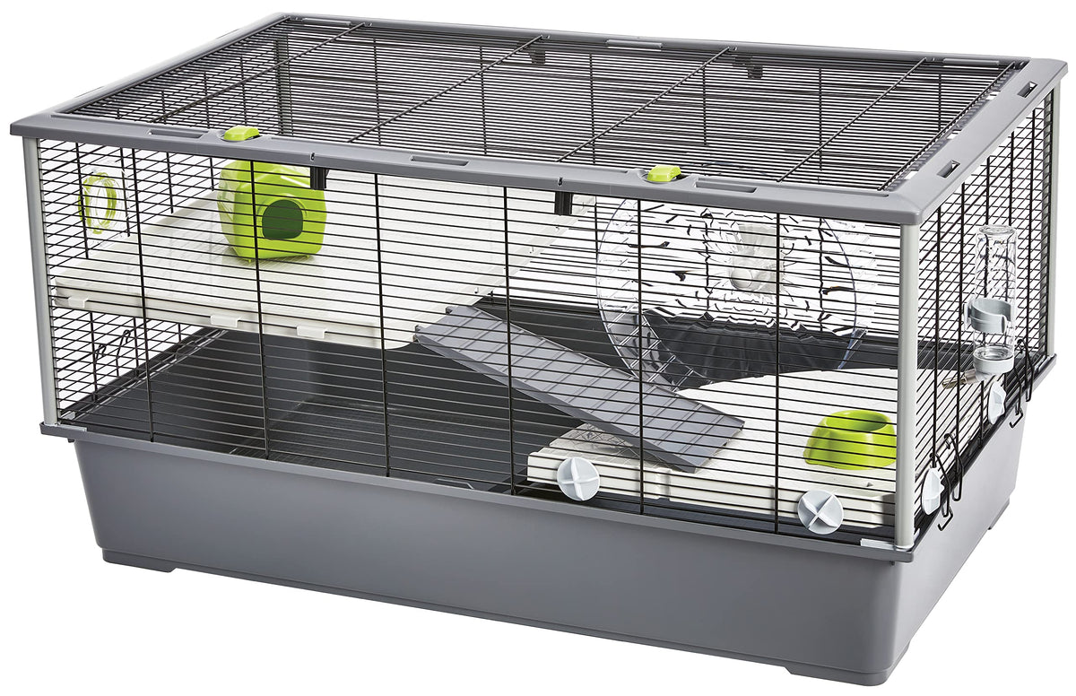 MidWest Homes for Pets Hamster Nation habitat jumbo, espace au sol généreux pour exploration.