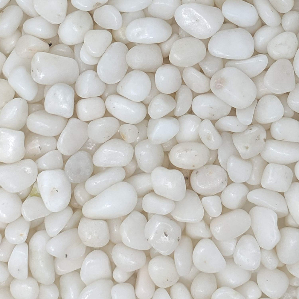 Midwest Hearth galets blancs polis 3-8 pouces, idéal pour décor floral.