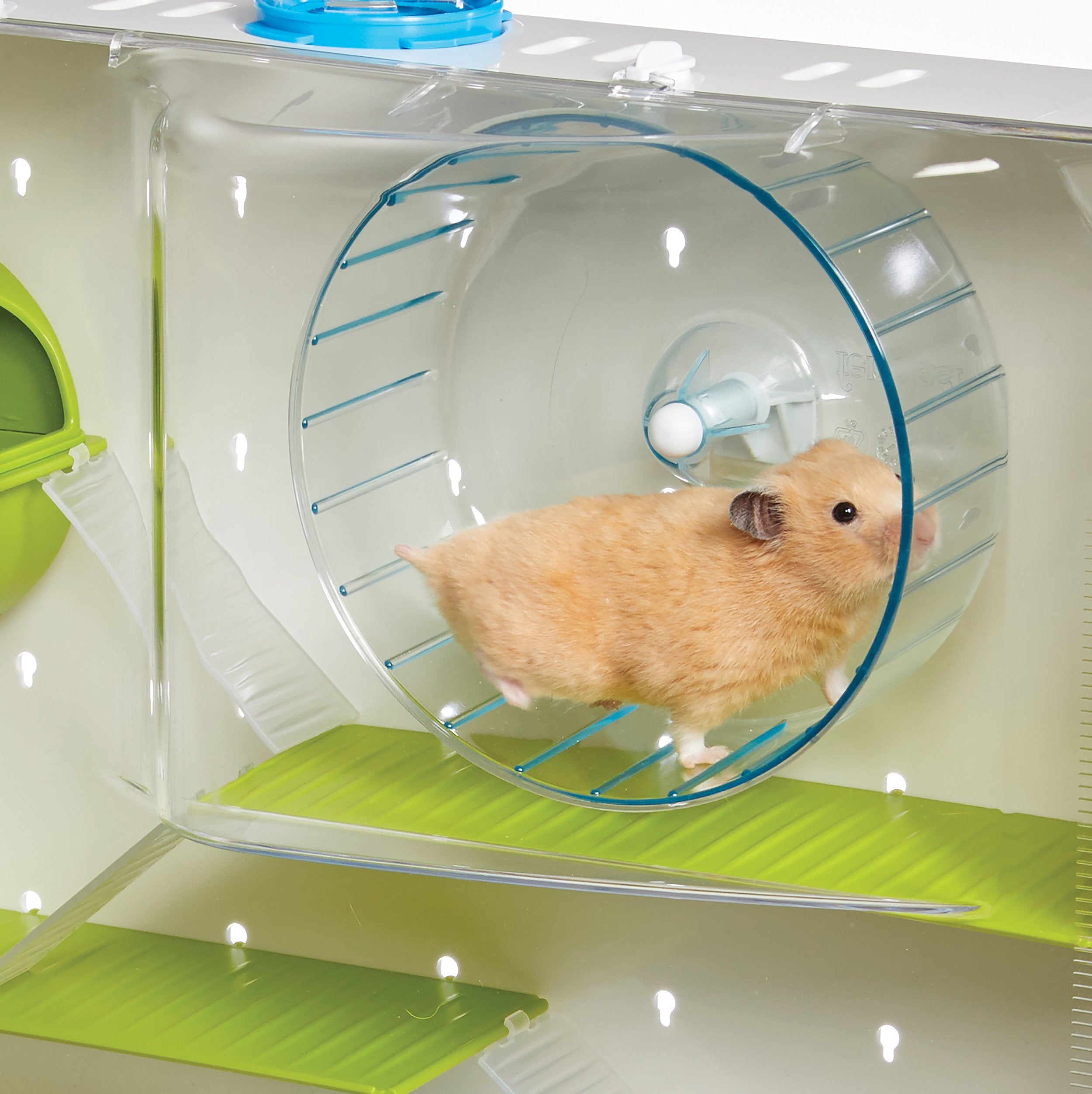 MidWest Homes for Pets Arcade Hamster : base profonde pour contenir la litière propre.