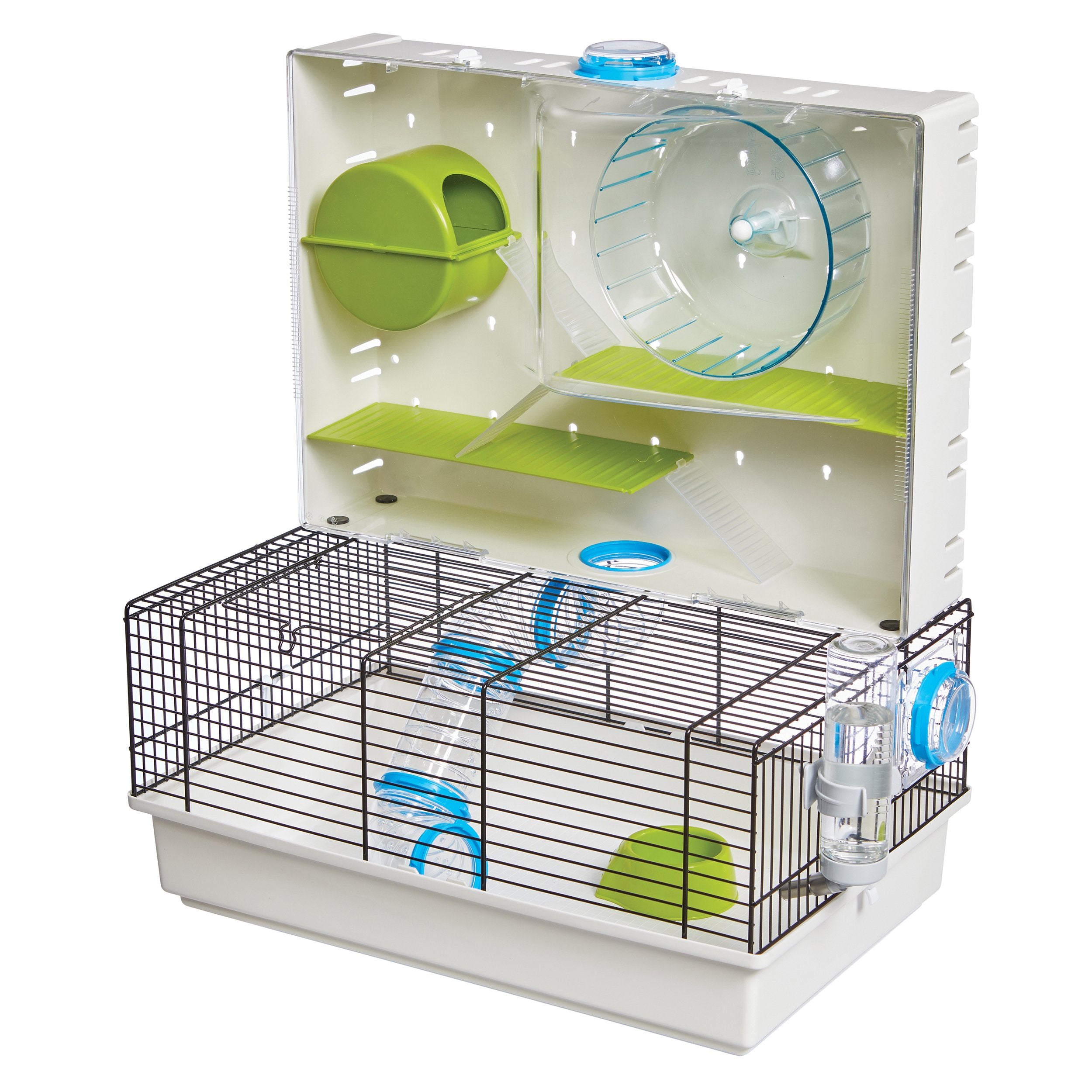 MidWest Homes for Pets Arcade Hamster : maison arcade lumineuse avec espace multi-niveaux.