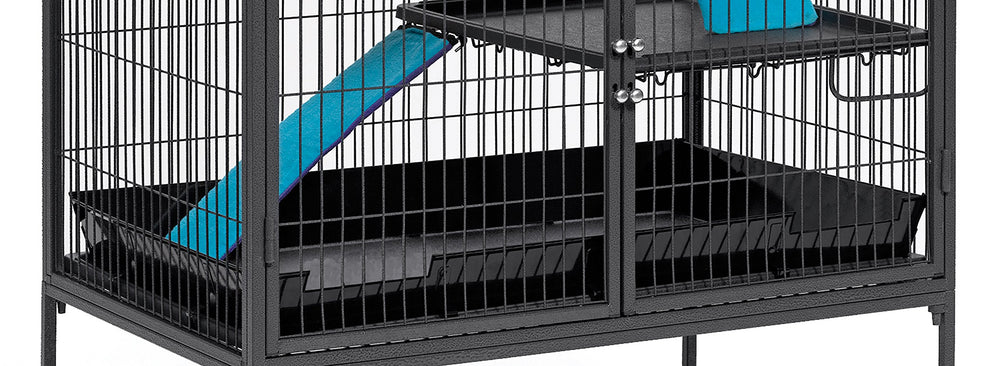 Barrière infe9rieure Critter Nation par MidWest Homes for Pets retient la litie8re et facilite le nettoyage.