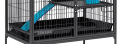 Barrière infe9rieure Critter Nation par MidWest Homes for Pets retient la litie8re et facilite le nettoyage.