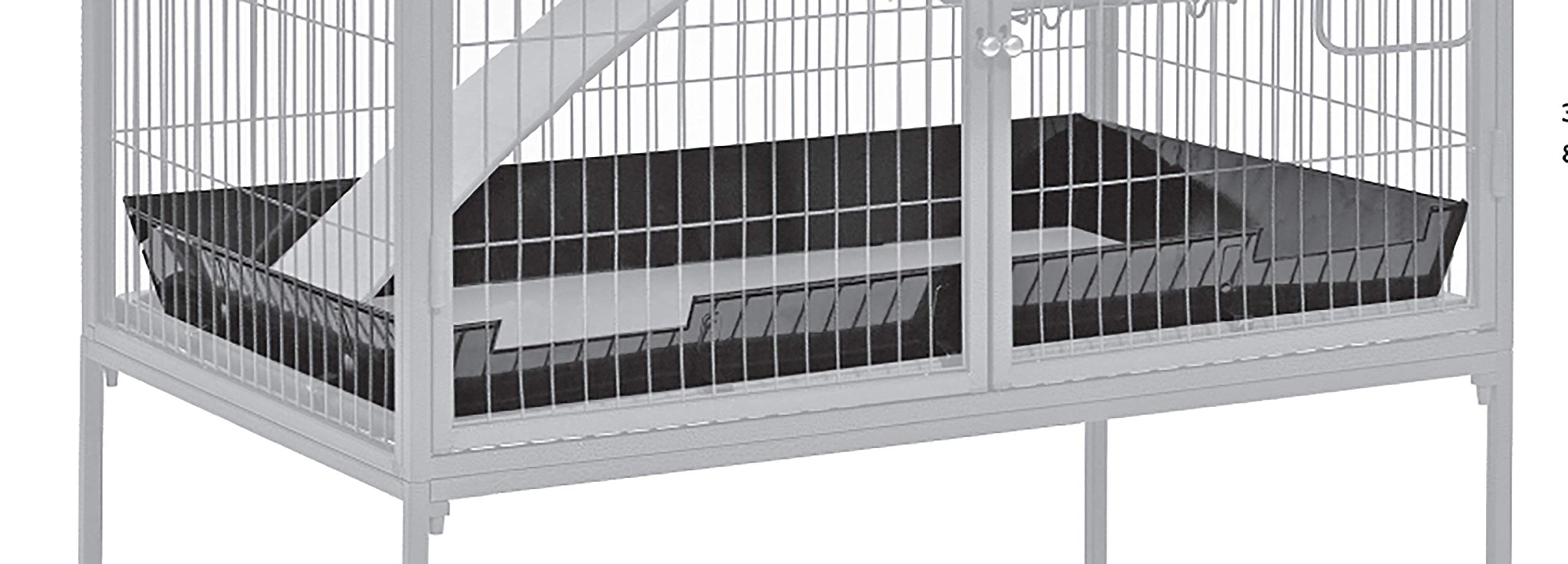 Barrie8re infe9rieure universelle pour cages MidWest Homes for Pets, réduction des de9bris et entretien simplifie9.