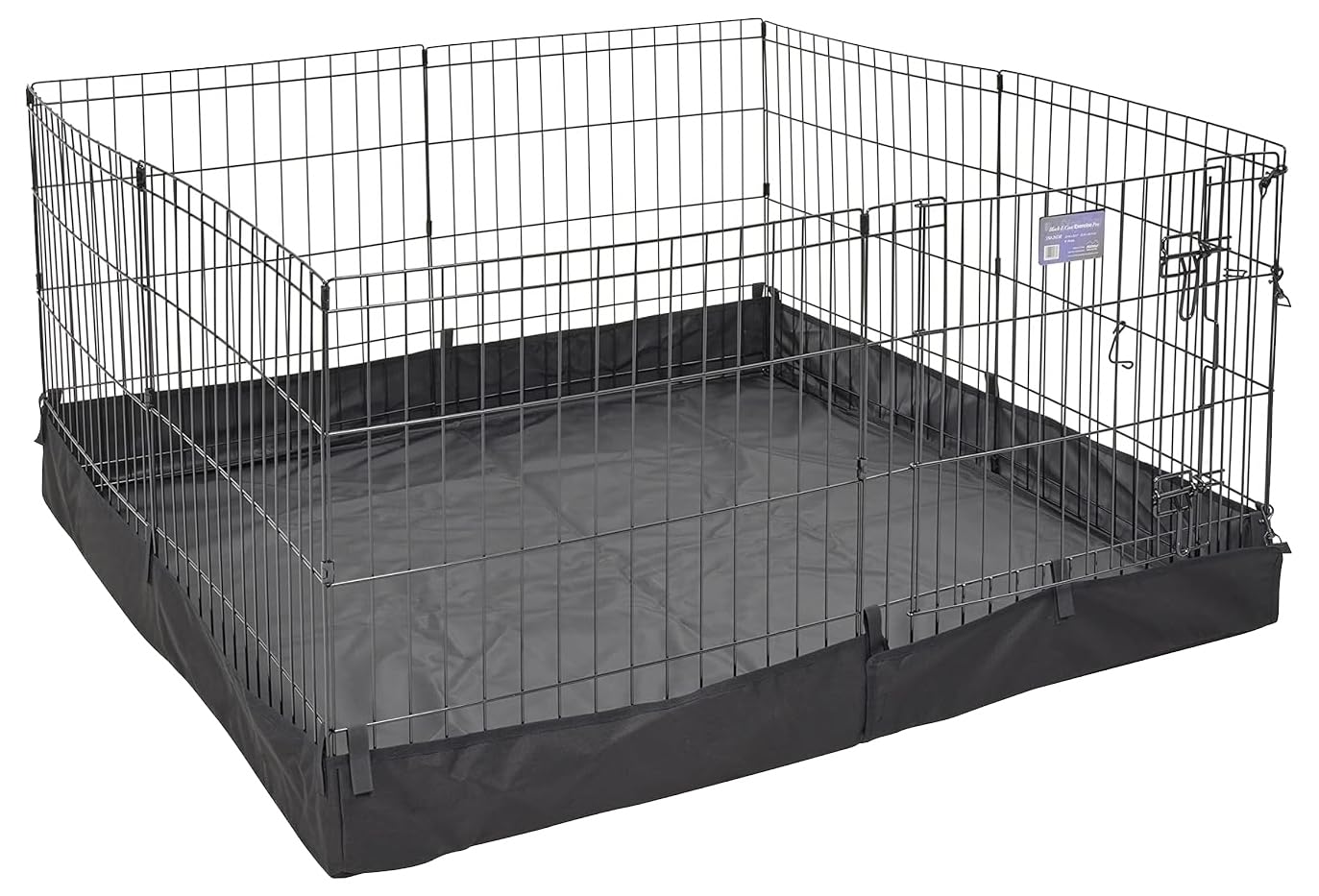 MidWest Homes for Pets – base-tissu-pvc carré, facile à nettoyer et stable.