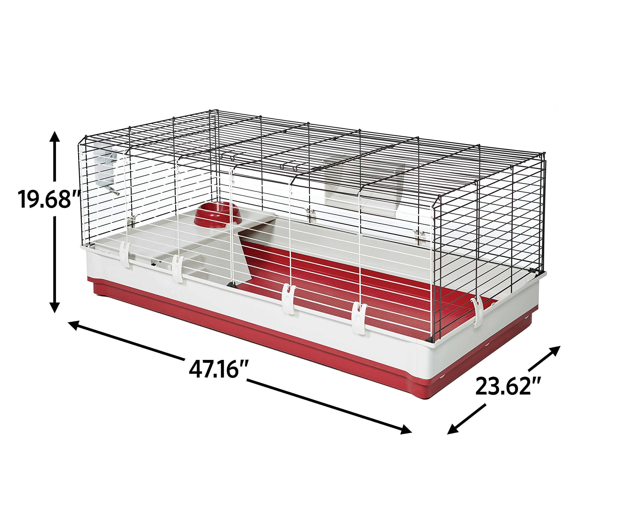 Midwest Homes for Pets Deluxe cage xl – toit et porte facilitant l’accès quotidien.