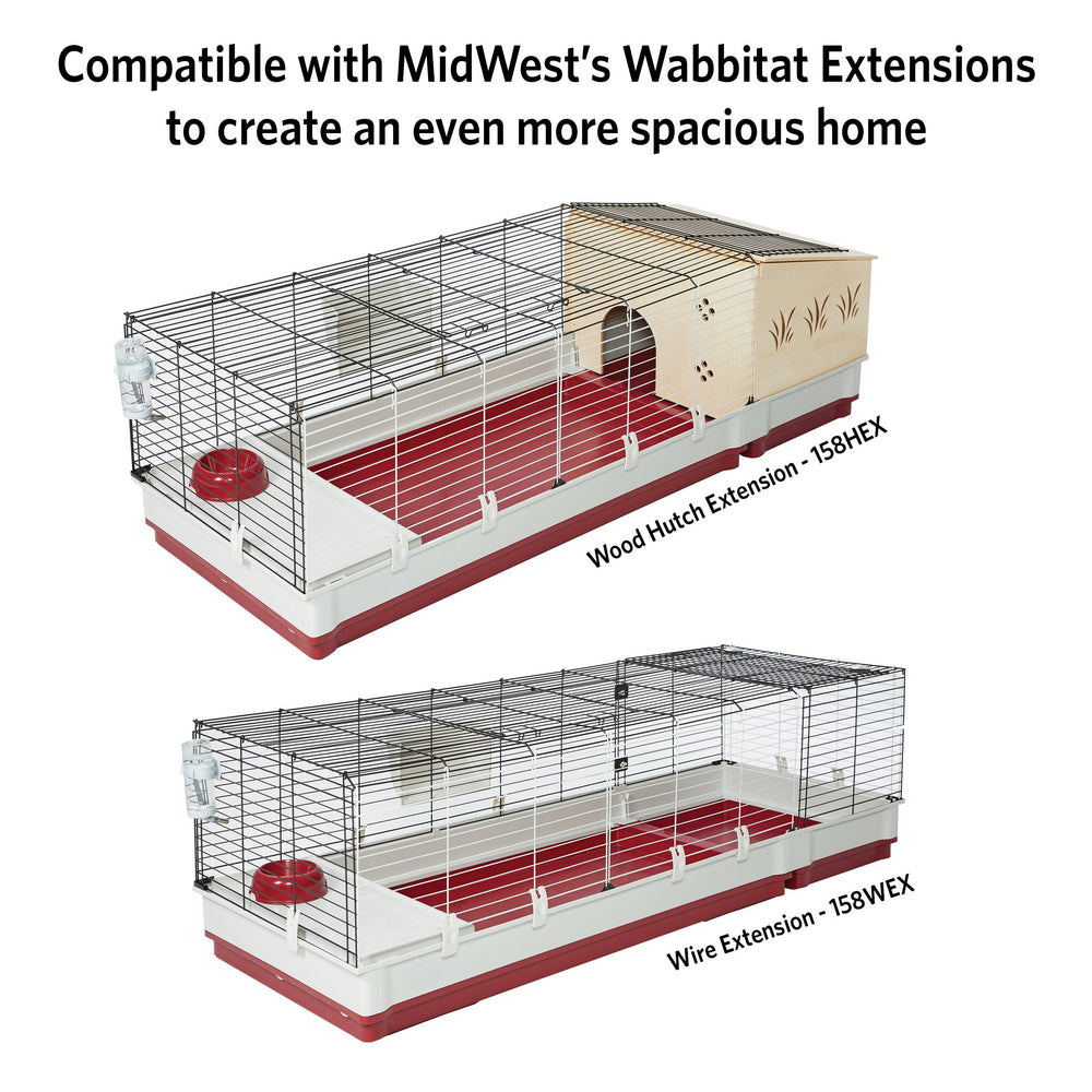 Midwest Homes for Pets Deluxe cage xl – accessoires inclus pour boire et se nourrir.