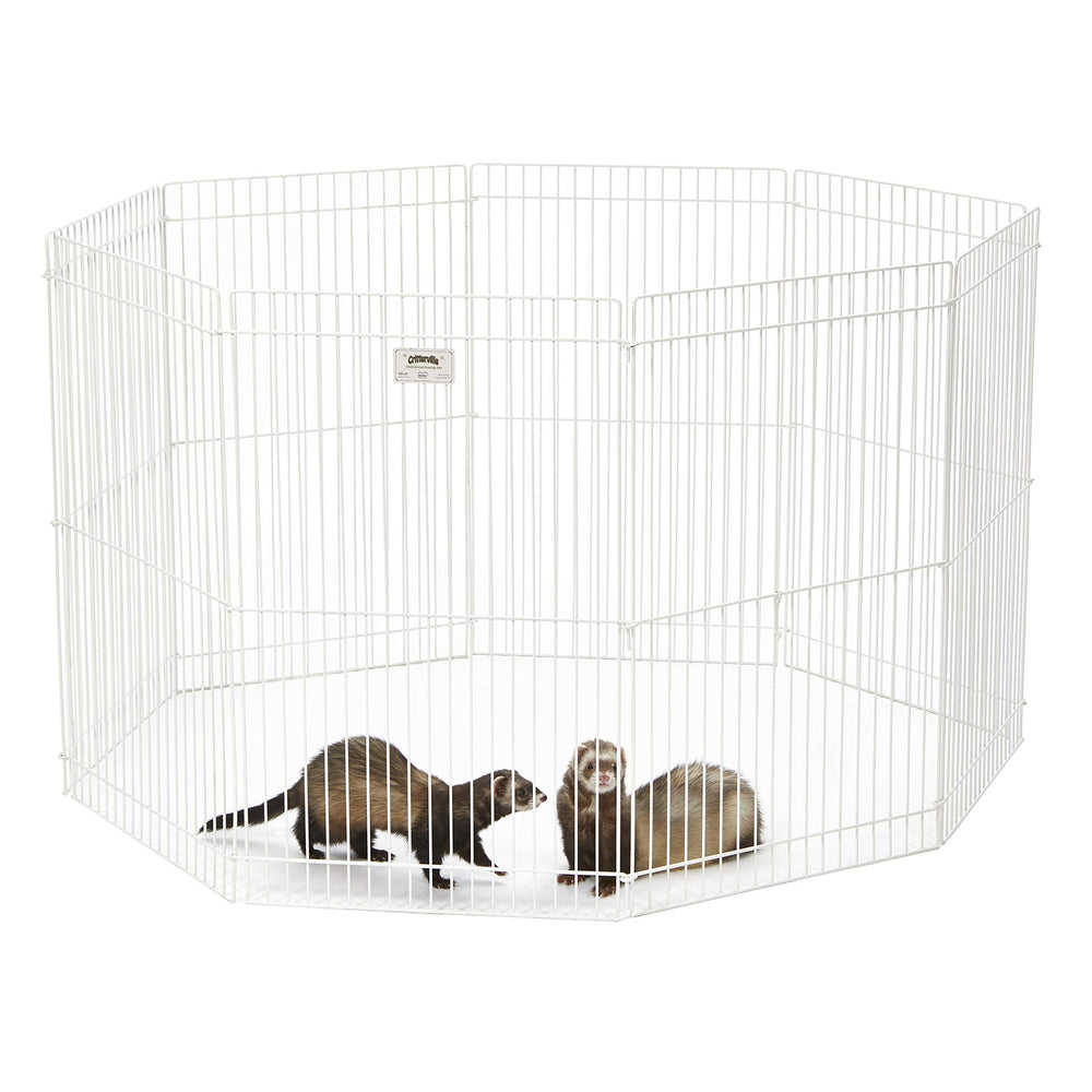 MidWest Homes for Pets Ferret Nation – panneaux époxy blancs, espace de jeu sûr.