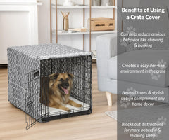 MidWest Homes for Pets : housse gris privé pour chien, espace tranquille