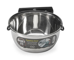 Bol Snap’y Fit en inox de MidWest Homes for Pets monté sur cage, repas stable et pratique