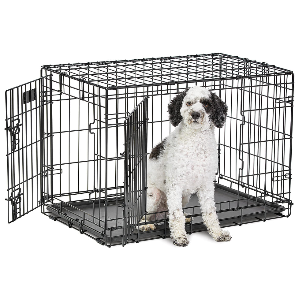 MidWest LifeStages: caisse-chien à porte-double offrant espace confortable.