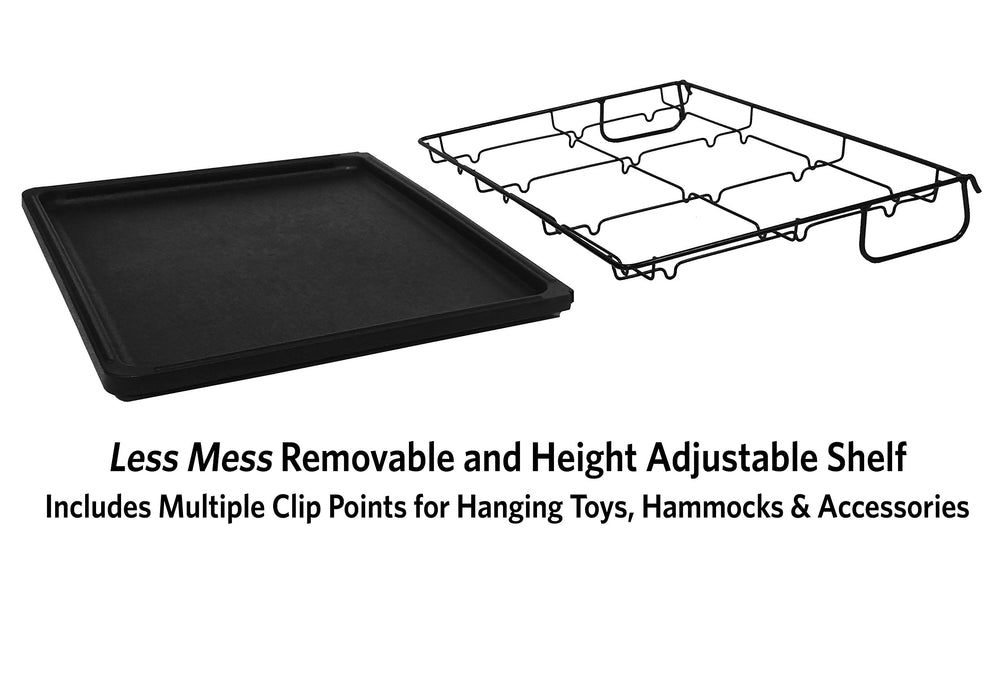 MidWest 142SHELF avec panier plastique amovible, nettoyage facilité