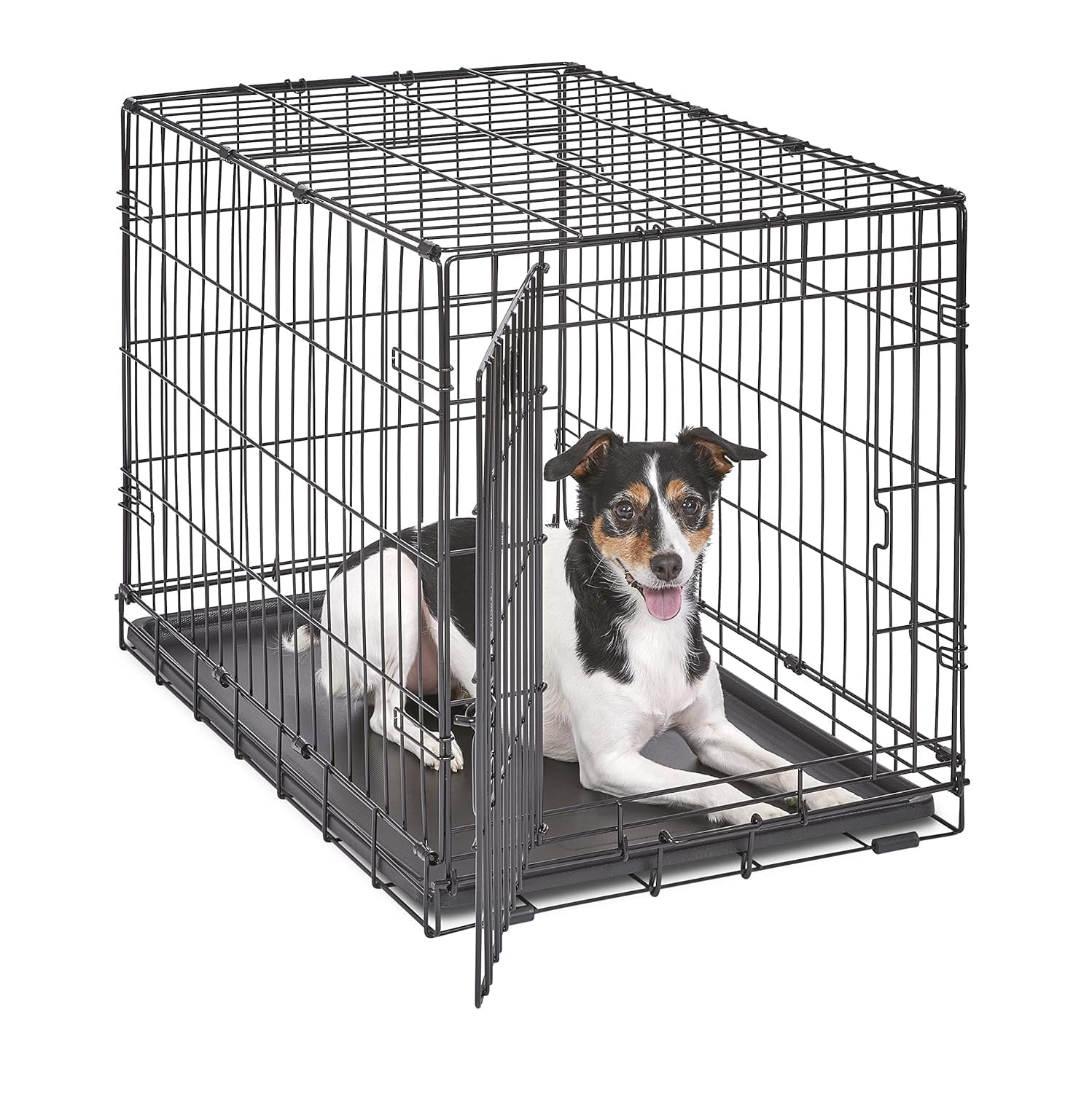 MidWest iCrate 30 pouces porte-simple: accès facile et sécurité pour chien moyen.