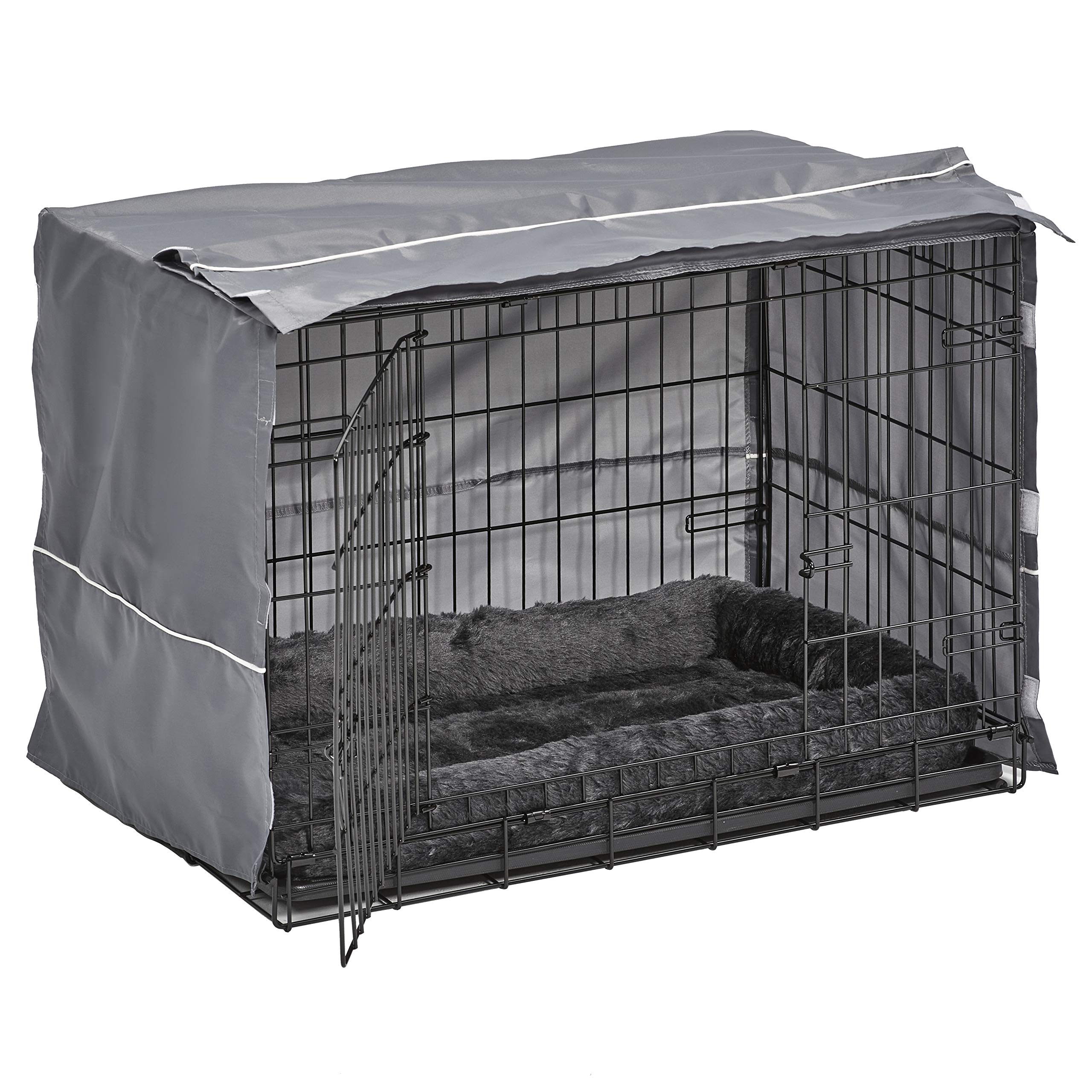 MidWest lit gris doux pour chien moyen, confort nocturne.