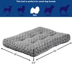 Détails du lit QuietTime avec base anti-dérapante pour sols lisses.