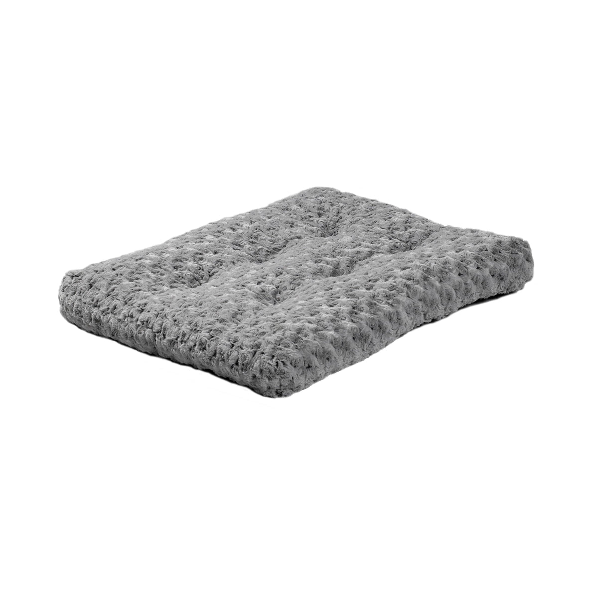 Lit QuietTime Deluxe gris ombre dans la caisse, surface anti-derapante pratique.