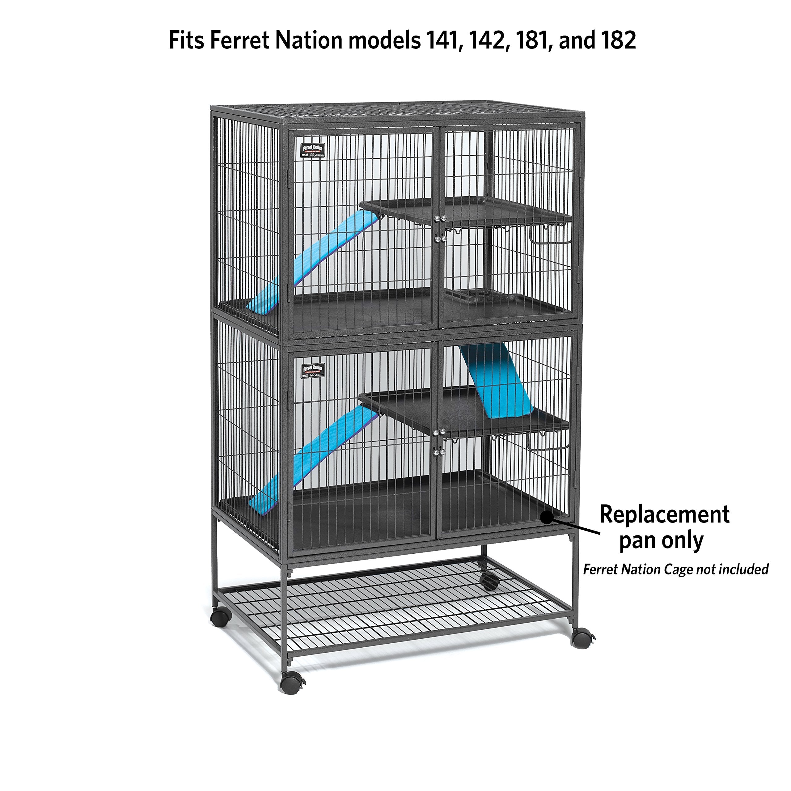 Nettoyage rapide grâce au pan Midwest, compatible avec les cages Nation.