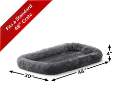 MidWest QuietTime: lit gris 48 pouces pour caisse, offre confort lors des voyages.