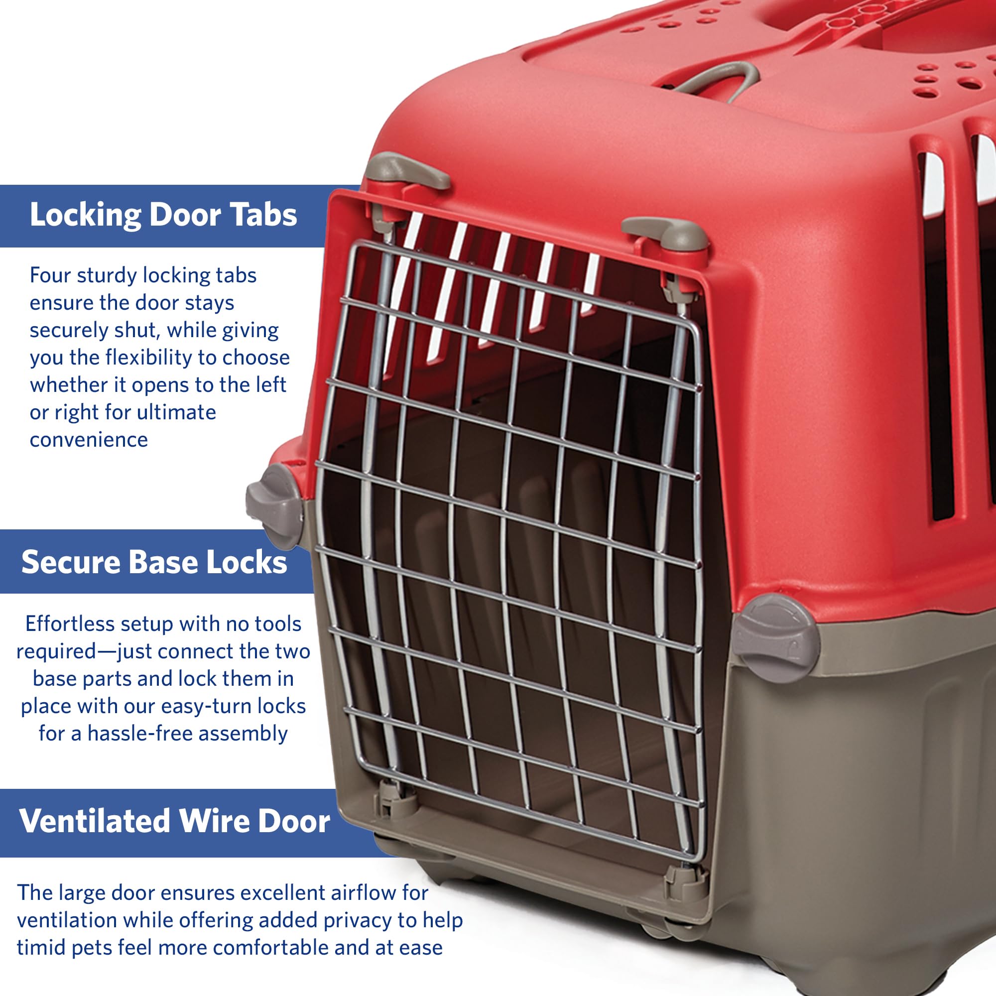 MidWest Spree Carrier intérieur compact, espace cosy pour petits animaux.