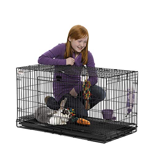MidWest Wabbitat – ouverture haut, accès pratique pour nourrir et câliner.