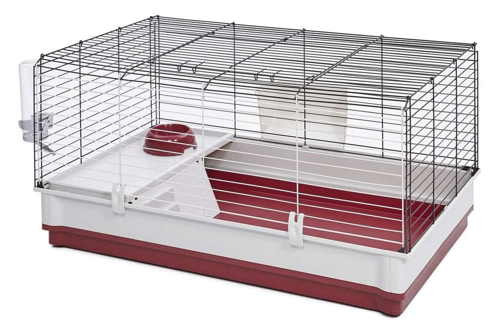 MidWest Wabbitat Deluxe, cage-habitat grand, offre un espace confortable pour votre lapin.