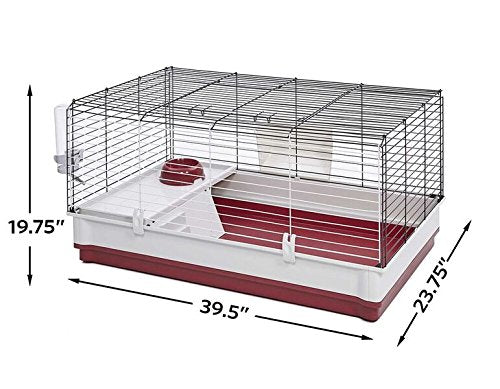 MidWest Wabbitat Deluxe, système-alimentateur-élevé, repas propres et faciles à atteindre.