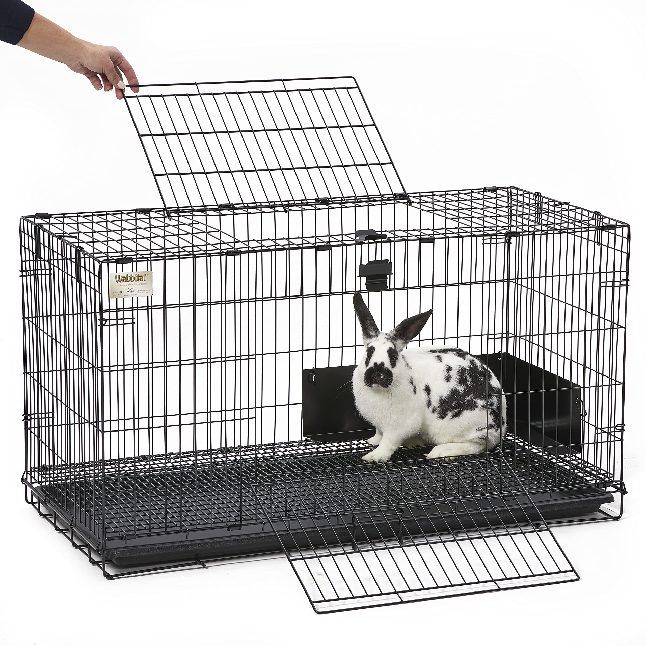 MidWest Wabbitat – nettoyage facile avec plateau amovible.