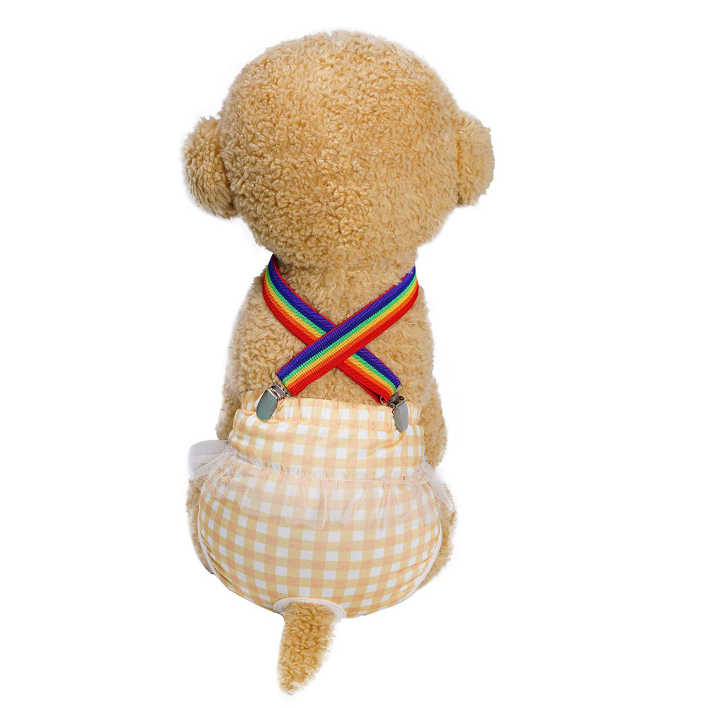 Ensemble Mifengda bretelles couches chien multicolores, pratique et stylé.