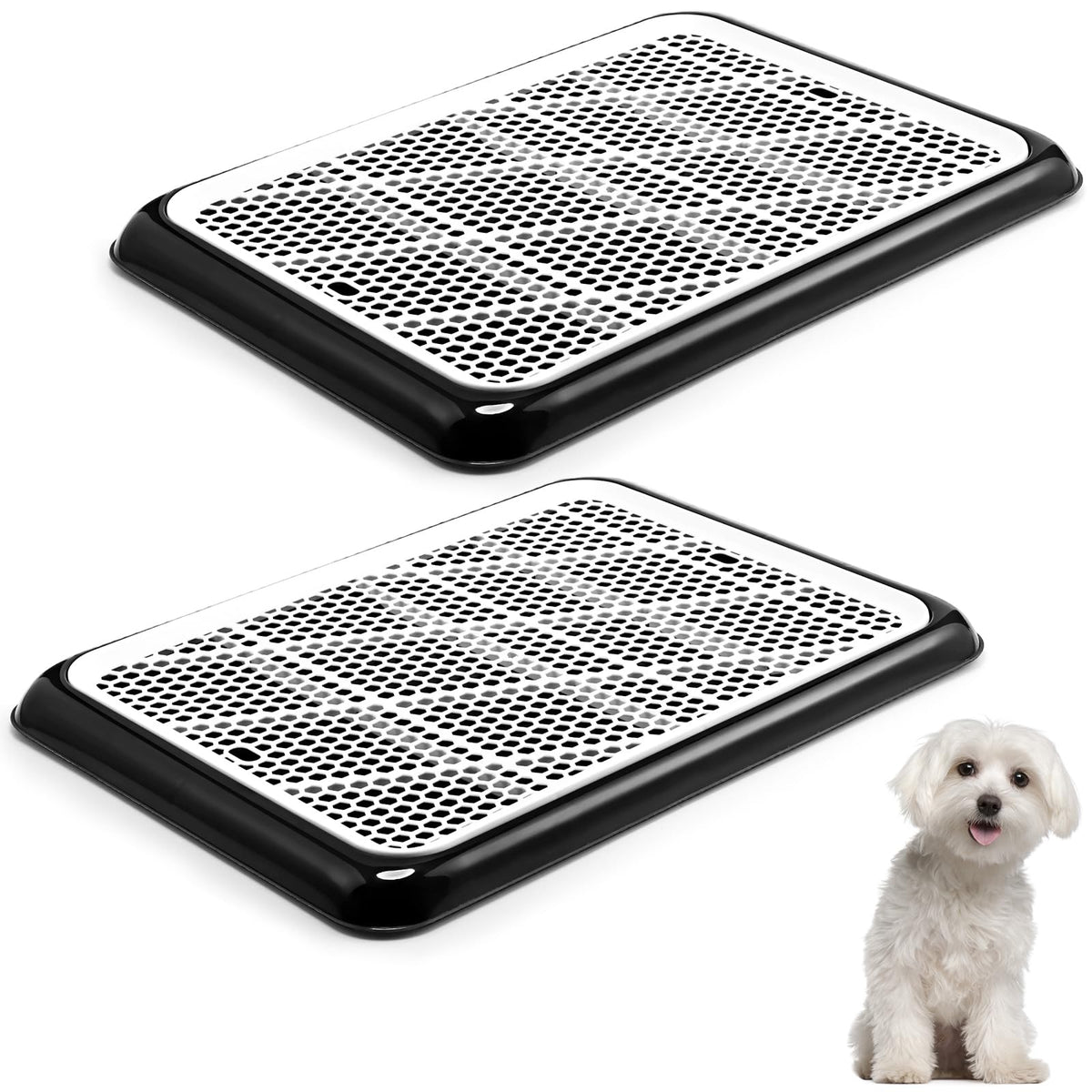 Mifoci porte-tapis-pipi-chien-grille: évacuation propre sous les pattes et nettoyage facilité.