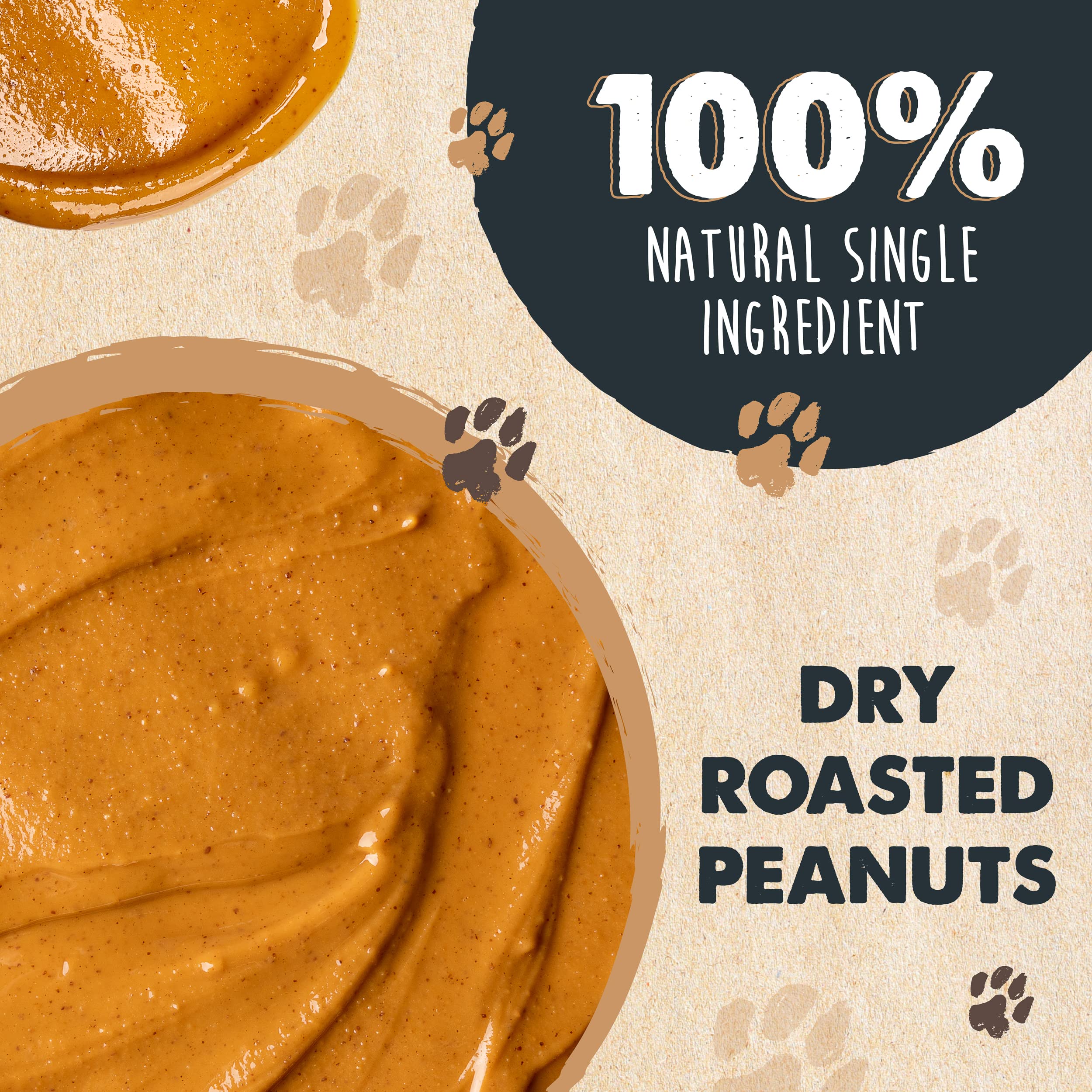 Mighty Paw Bark'n Butter : chien qui porte de la pâte sur le nez