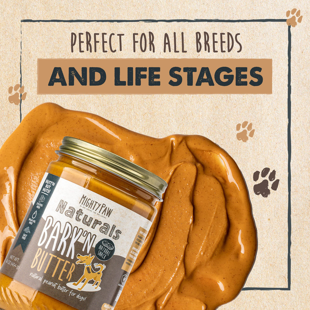 Mighty Paw Bark'n Butter : produit fabriqué aux États-Unis à partir d'un seul ingrédient